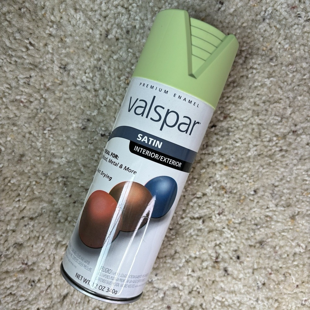 Valspar Satin Discontinued Pistachio Green 65083 12 oz Spray Paint NEW